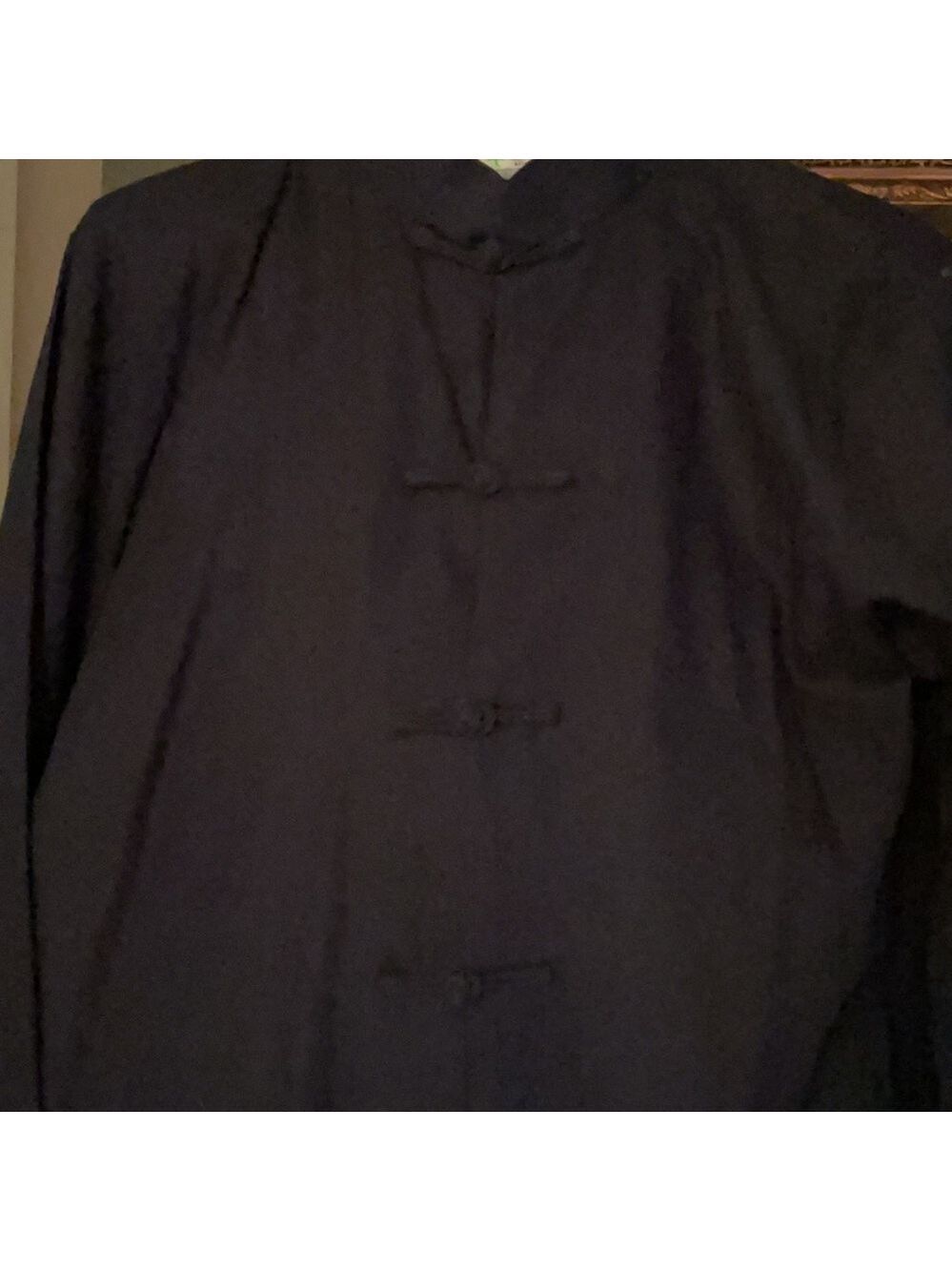 Authentic Black Traditional Chinese Jacket XXL - Picture 4 of 7